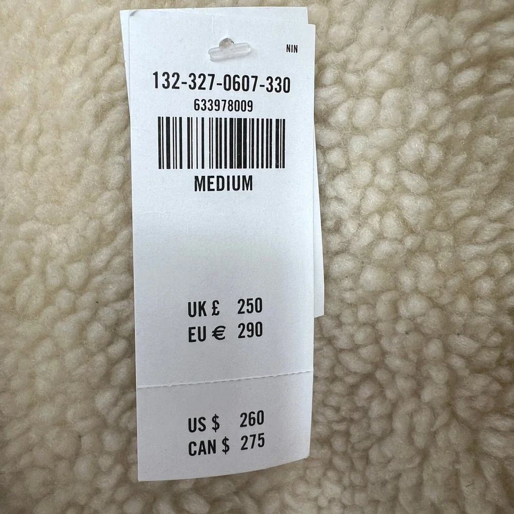 NWT Abercrombie & Fitch Mens Sherpa Parka Jacket Military Olive Green‎ size M